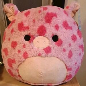 Squishmallows Fuzzamellow Gwendle Spotted Pig 16-18" Plush Rare